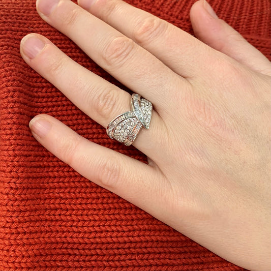 2.00TCW Baguette Diamond Cocktail Ring