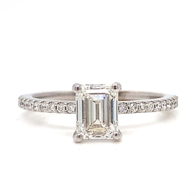 Emerald Cut Classic Diamond Ring