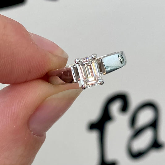 Emerald Cut Diamond Ring