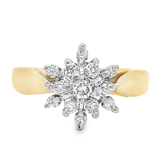 Diamond Snowflake Ring