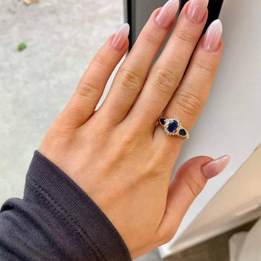 Sapphire & Diamond Ring