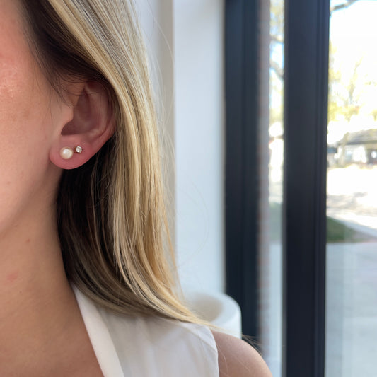 6mm Pearl Studs