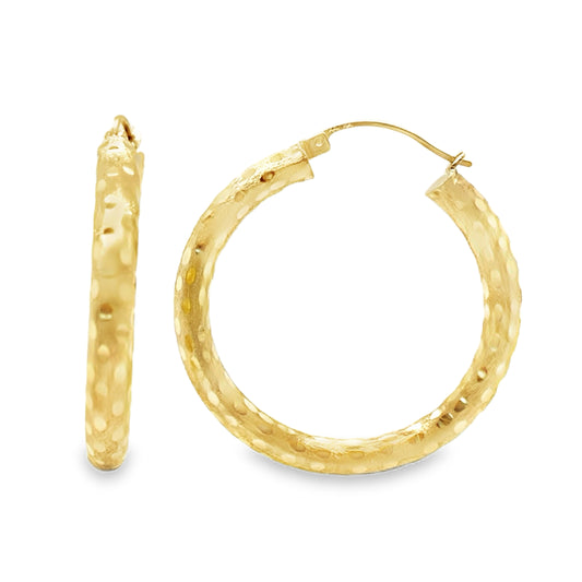 Polka Dot Hoop Earrings