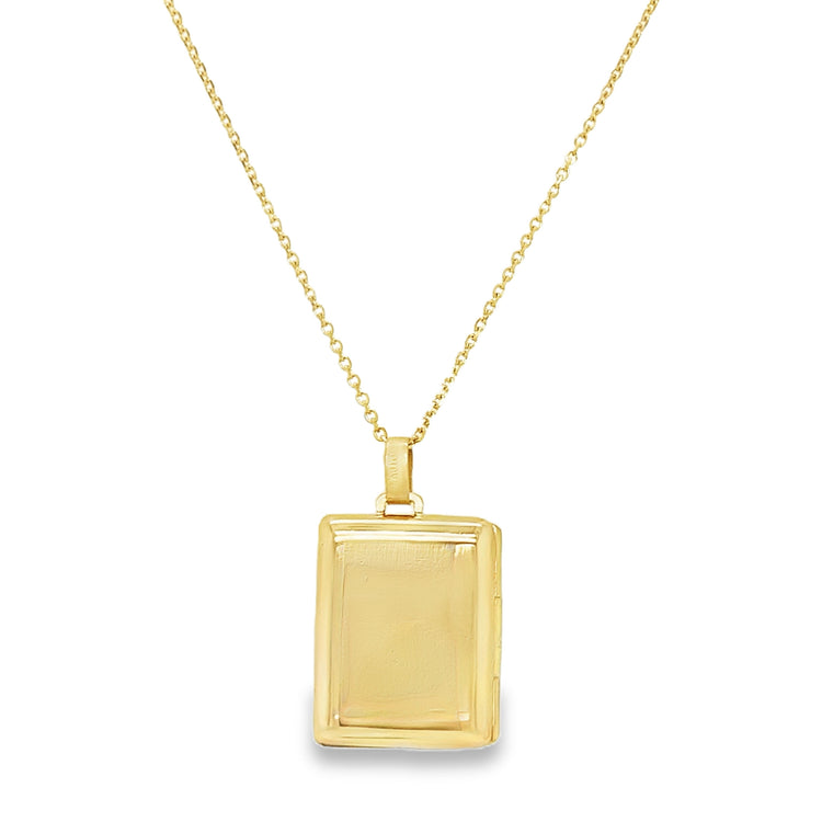 Rectangular Carved Locket