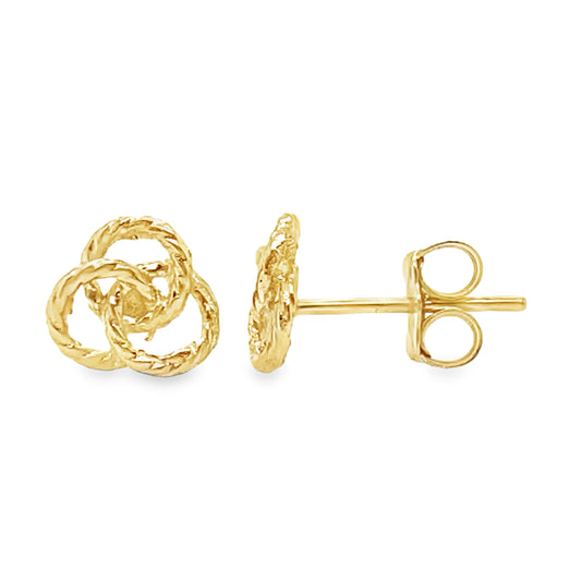Textured Triple Circle Studs