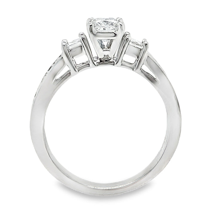Princess Cut Three Stone Diamond Ring