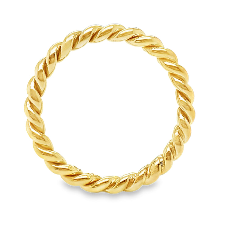 Gold Twist Eternity Band