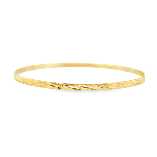 3mm Diamond Cut Bangle