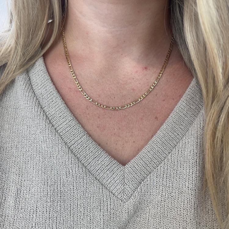 18 Inch Figaro Chain