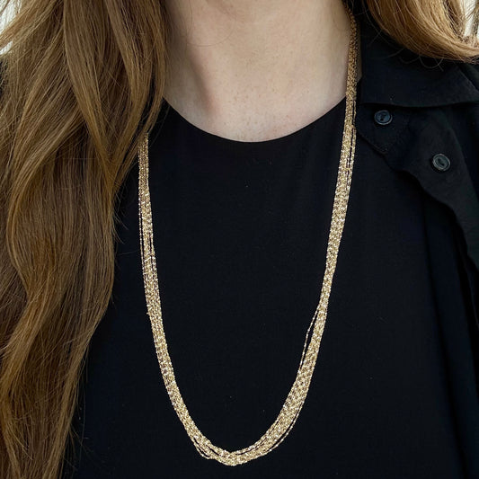 Multi Strand Serpentine Necklace