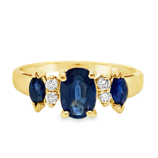 Sapphire & Diamond Ring