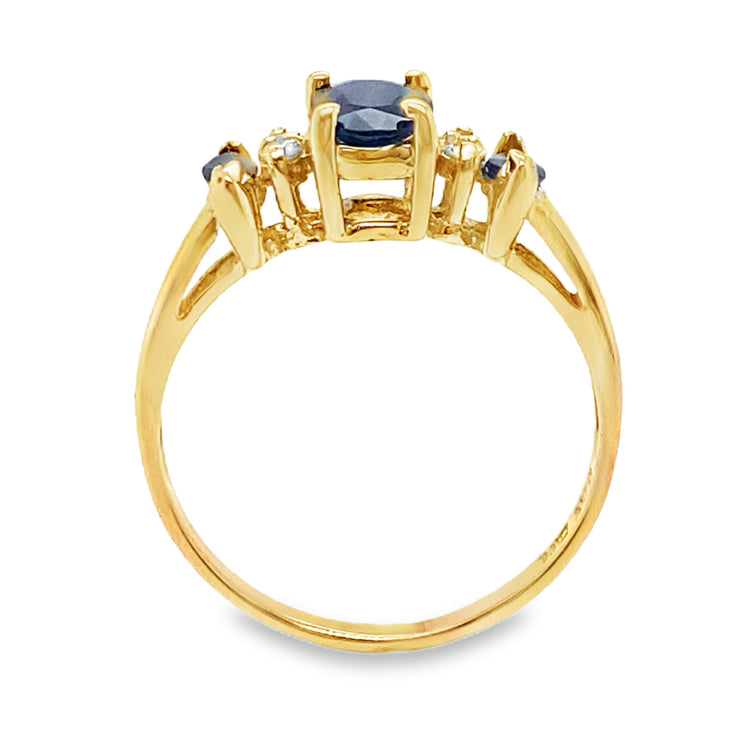 Sapphire & Diamond Ring