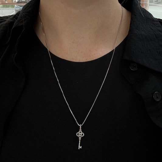 Diamond Key Necklace