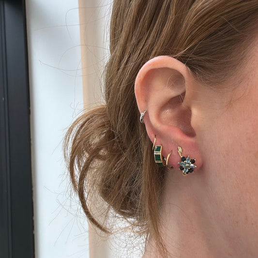 Sapphire & Blue Topaz Earrings