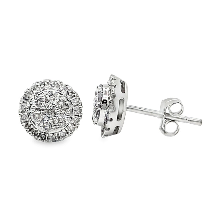 .50TCW Diamond Cluster Earrings