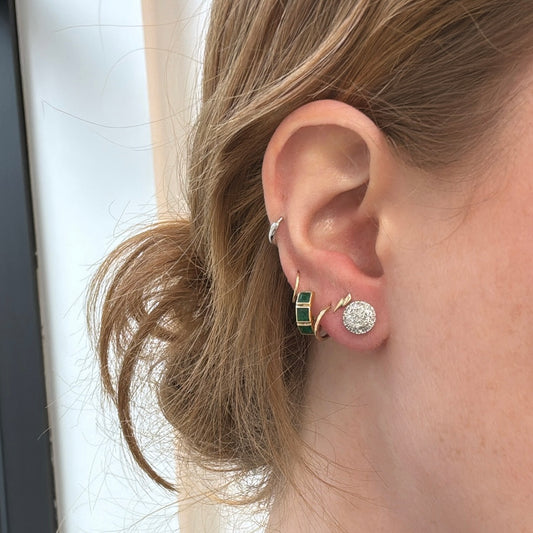 .50TCW Diamond Cluster Earrings