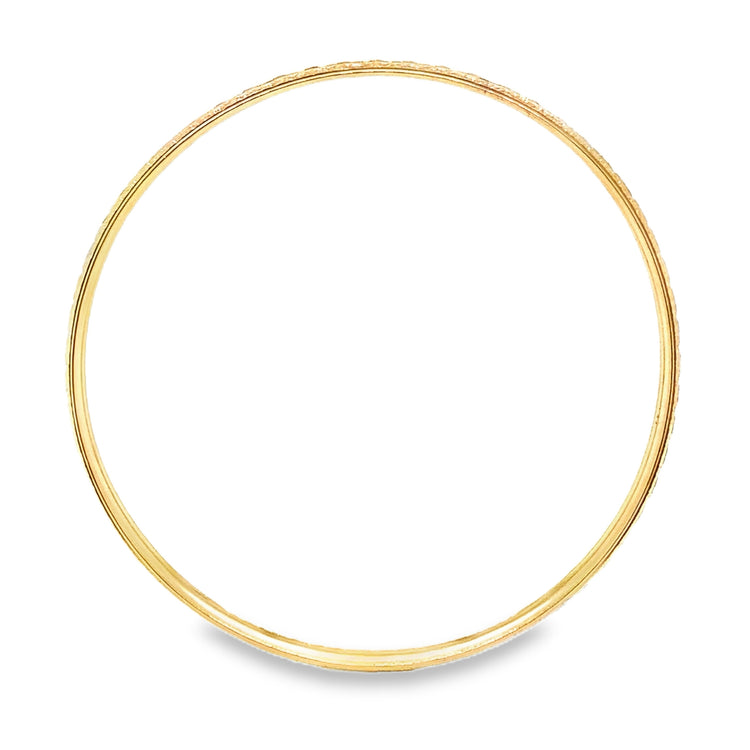 7.4mm Wide Diamond Cut Bangle