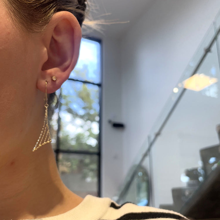 Textured Drop Earrings