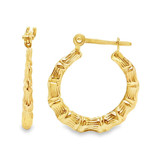 Bamboo Style Hoops
