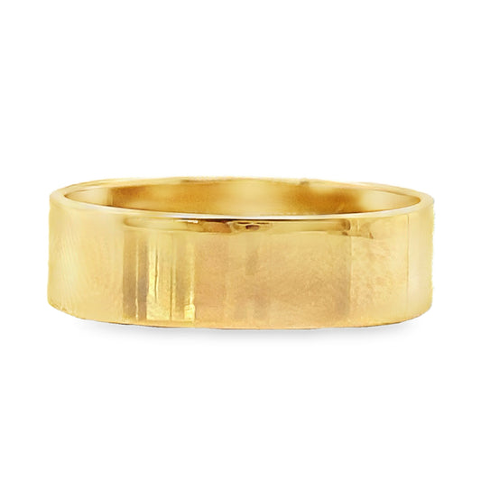Square Profile Gold Band