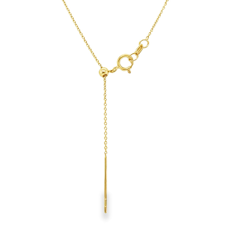 Ruby & Diamond Necklace on Adjustable Chain