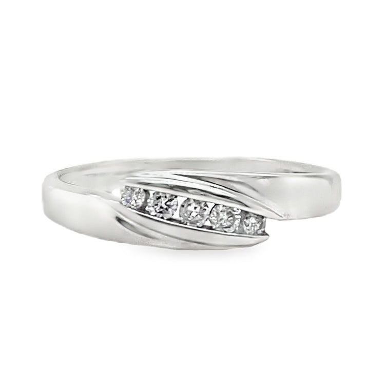 Channel Set Bypass Diamond Ring