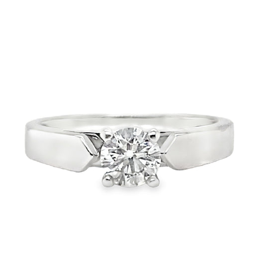 .50CT Classic Cathedral Diamond Solitaire Ring