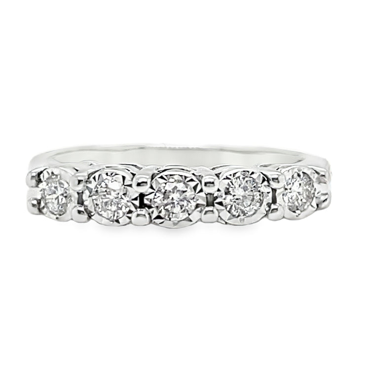 .25TCW Illusion Set Diamond Band