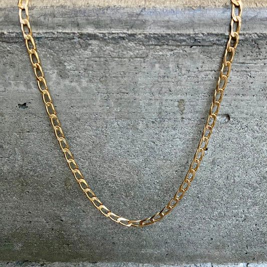 22 Inch Textured Link Chain