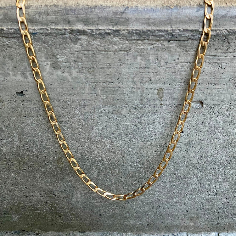 22 Inch Textured Link Chain