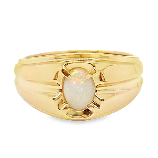 11mm Wide Opal Ring