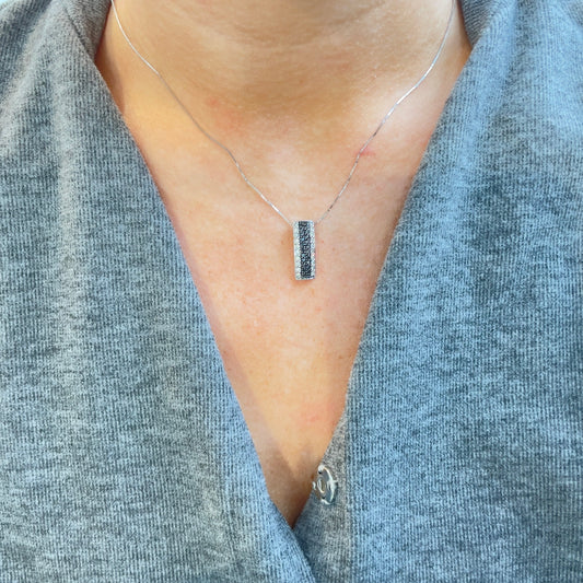 Black & White Diamond Necklace