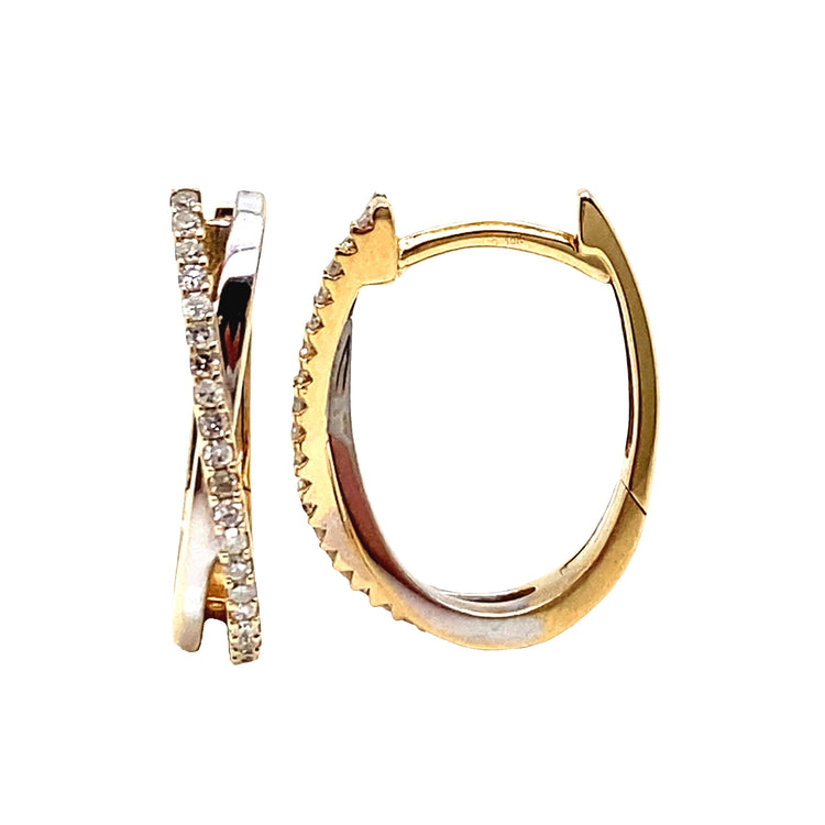 Diamond Crossover Hoops