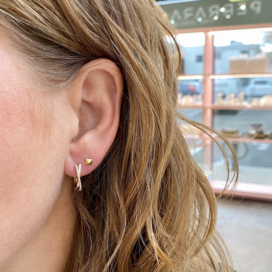 Diamond Crossover Hoops