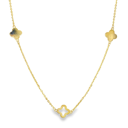 Clover Station Necklace