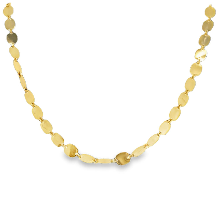 Flat Link Shimmer Necklace