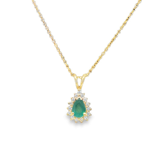 Emerald & Diamond Necklace by EFFY