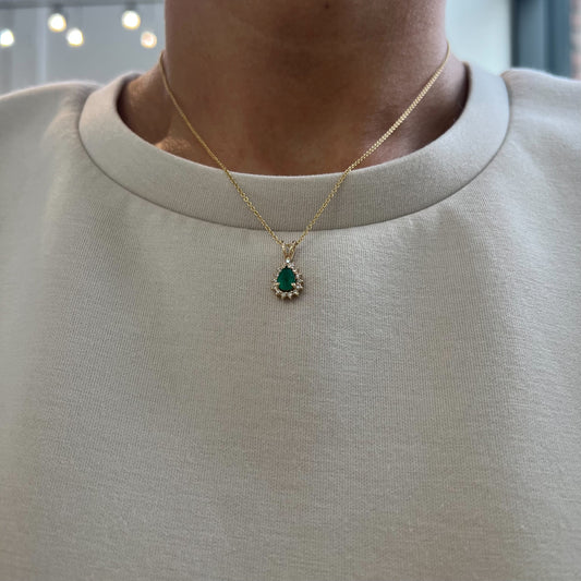 Emerald & Diamond Necklace by EFFY