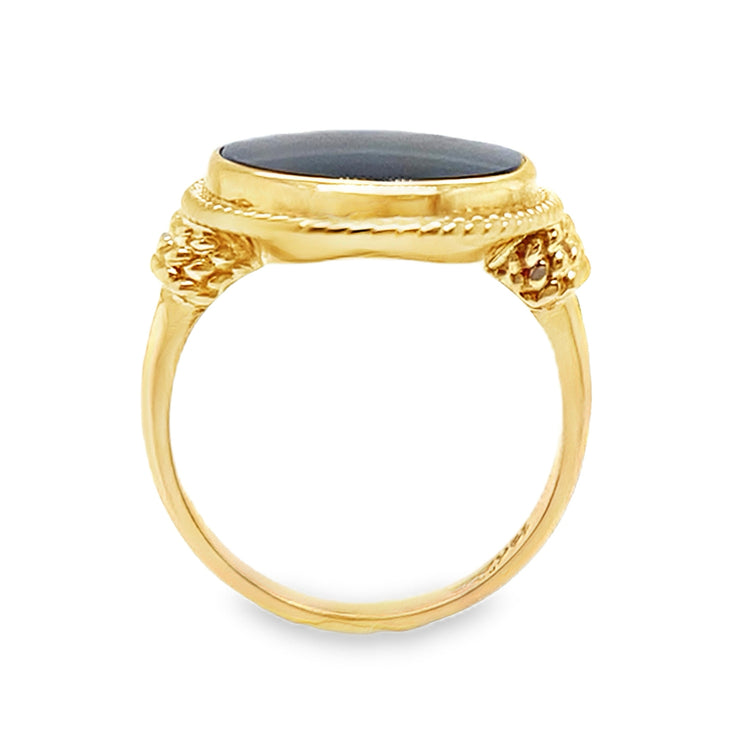 Oval Onyx Ring