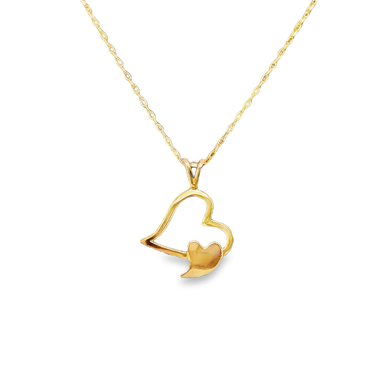 Double Heart Necklace