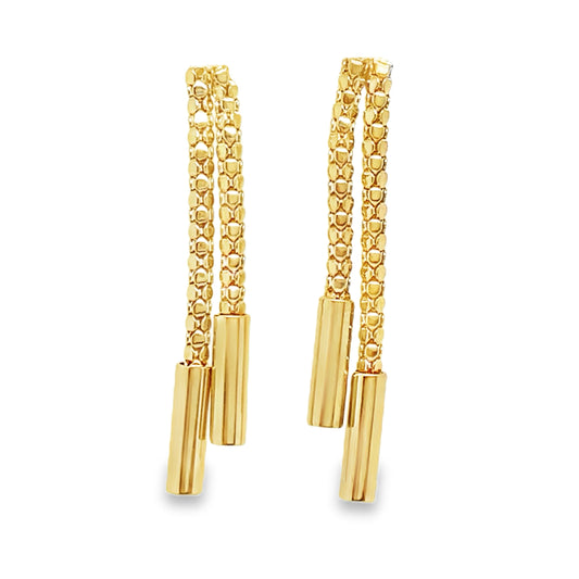 Double Drop Chain Earrings