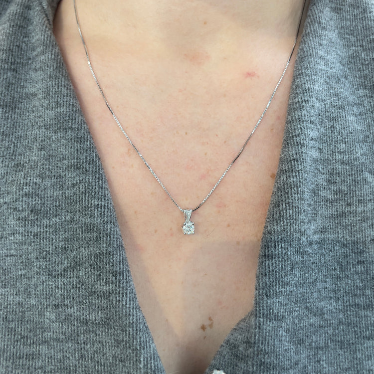 .43CT Canadian Diamond Solitaire Necklace