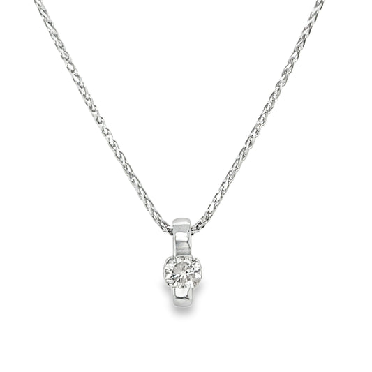 .35CT Channel Set Diamond Necklace