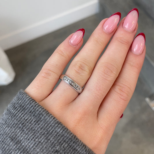 4mm Wide Diamond Band