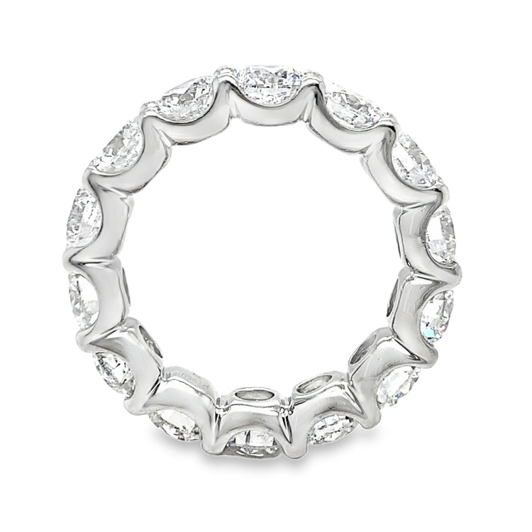 7.20TCW Platinum Diamond Eternity Band