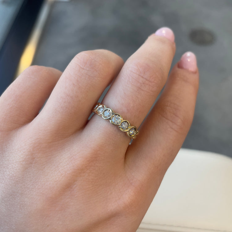 .25TCW Bezel Set Diamond Band