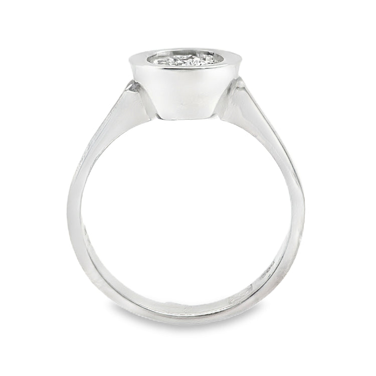 Oval Cluster Diamond Ring