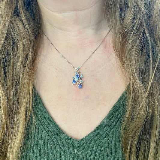 Freeform Tanzanite Necklace