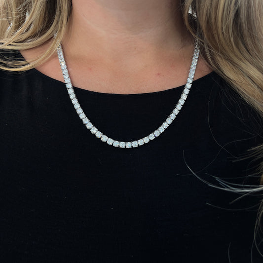 40.00TCW Lab Grown Diamond Tennis Necklace