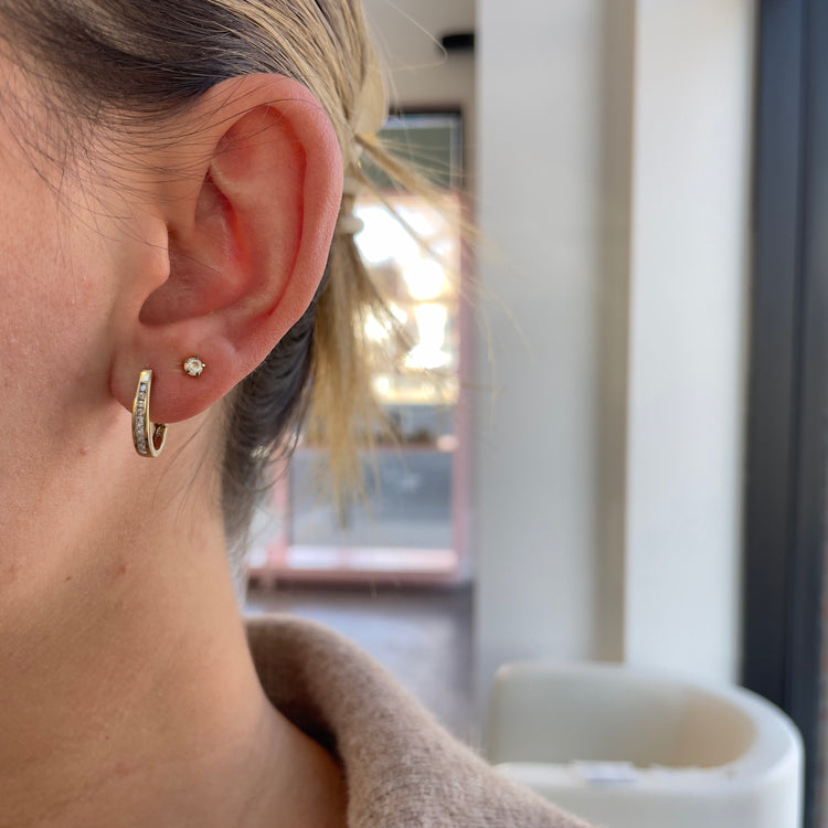 .15TCW Diamond Elongated Hoops